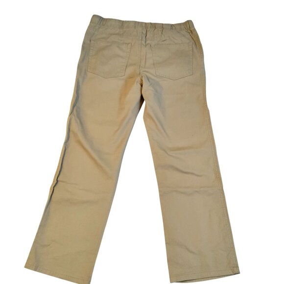 Cat & Jack Boys Khaki Stretch Drawstring Husky Pants Size 14 Straight fit design - Picture 2 of 10